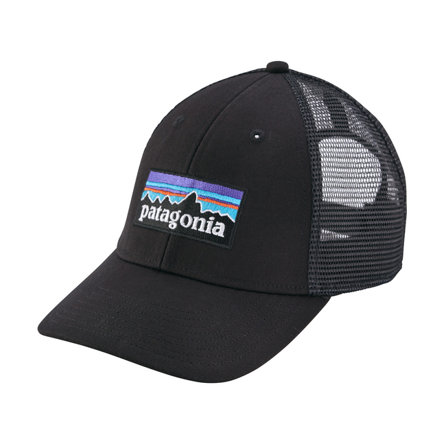 Patagonia P-6 Logo LoPro Trucker Hat Black-0
