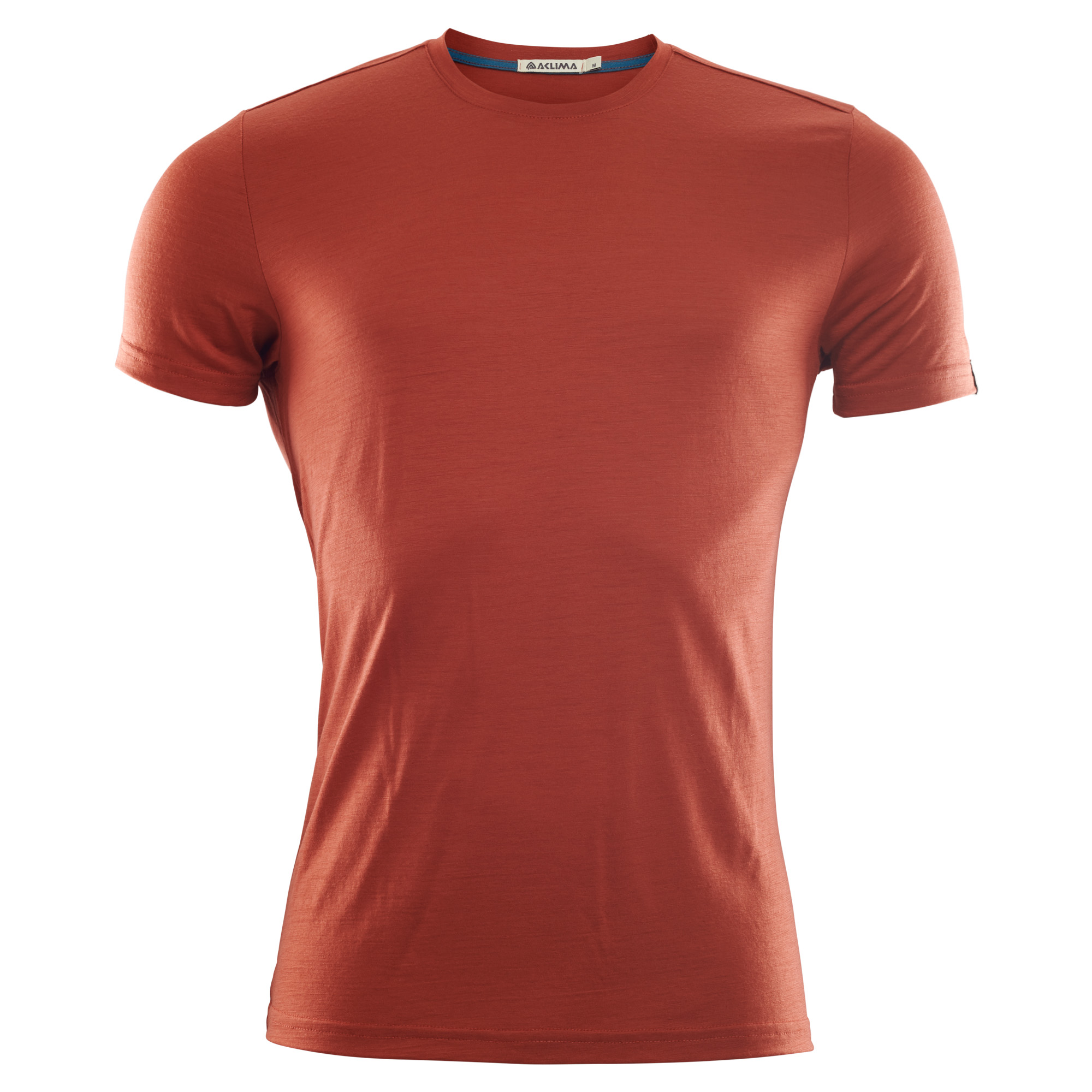 Aclima Lightwool T-Shirt Mens Red Ochre