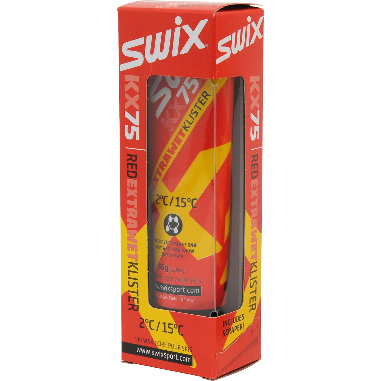 Swix KX75 Red Extra Wet Klister 2C/15C-0