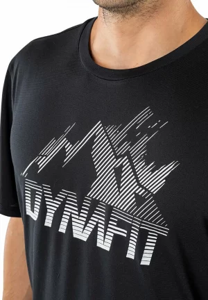 Dynafit Transalper Graphic Shirt Men Black Out/Striped