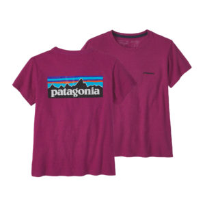 Patagonia Womens P-6 Logo Responsibili-Tee Star Pink