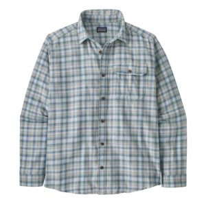 Patagonia Mens L/S Cotton In Conversion LW Fjord Flannel Shirt Ombre Vintage: Light Plume Grey