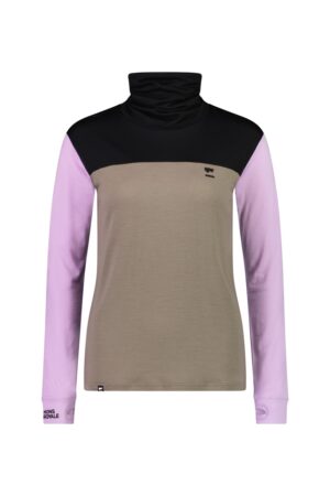 Mons Royale Yotei Bf High Neck Orchid Dawn Womens